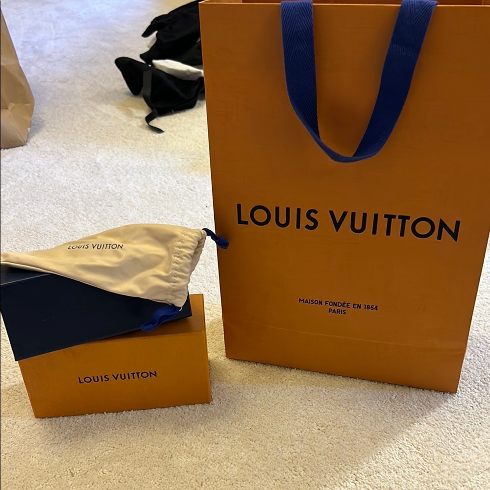 Louis Vuitton eyeglass holder and bag